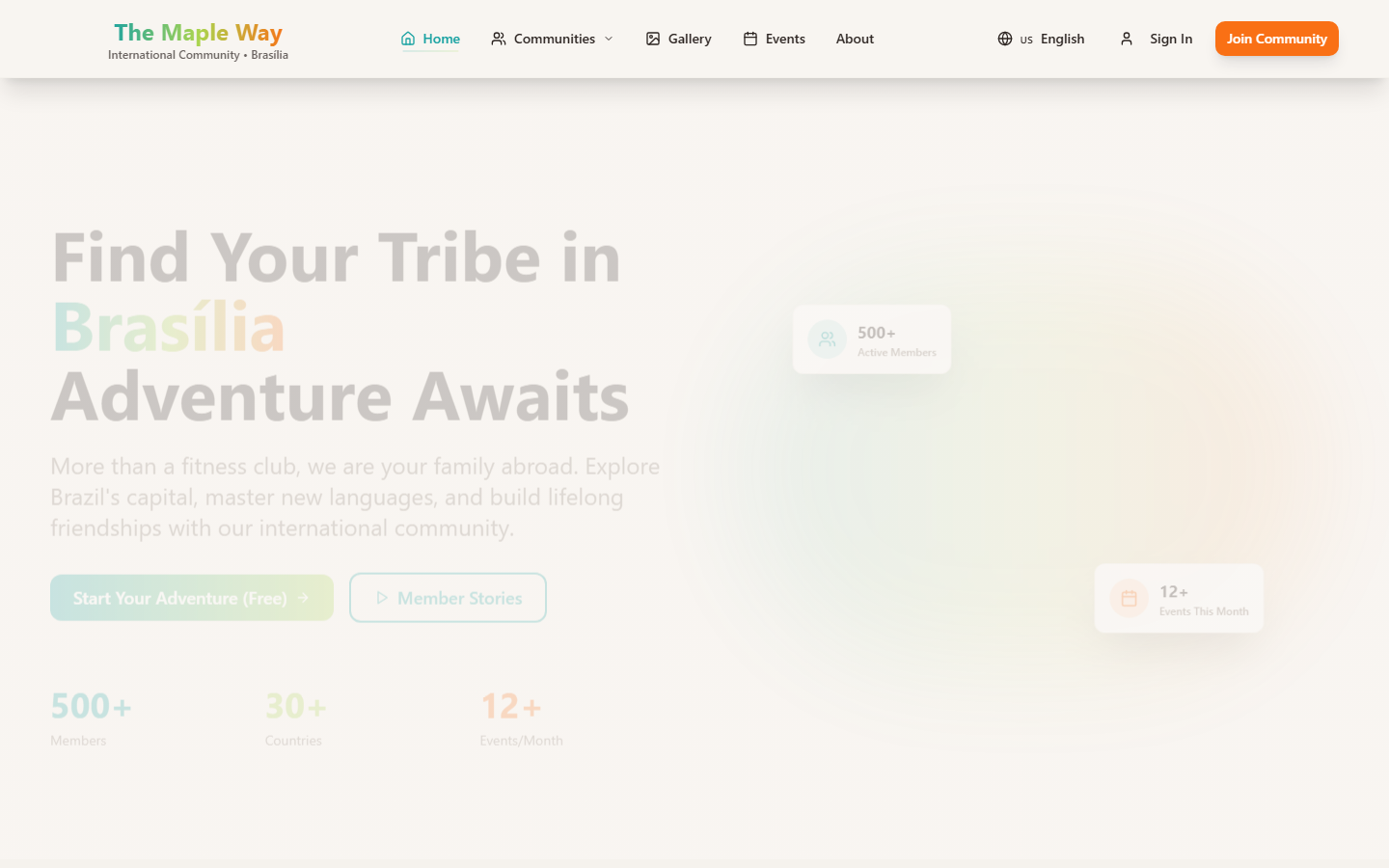 Public Website Preview reference visual for Maple Pathfinder Hub